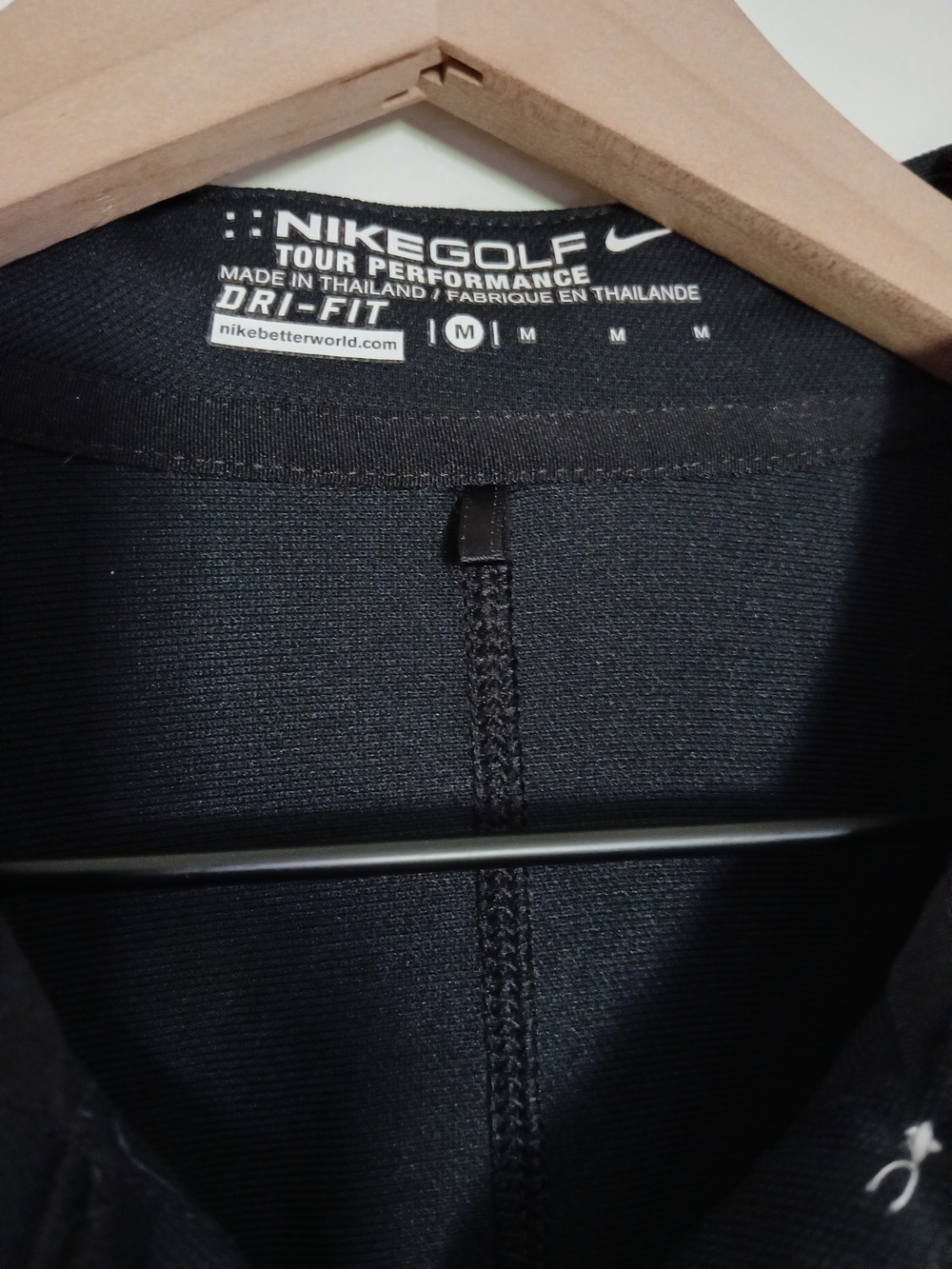 Nike Black Dri-FIT Golf Polo Long Sleeve - Picture 2 of 4
